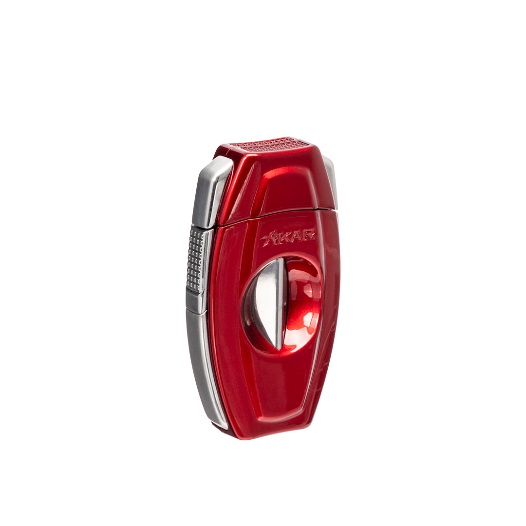 Xikar Flip Dual V-Cut & Straight Cutter in Red