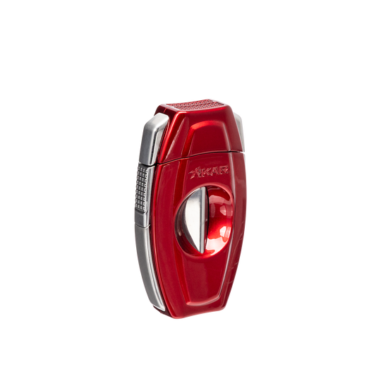 Xikar Flip Dual V-Cut & Straight Cutter in Red