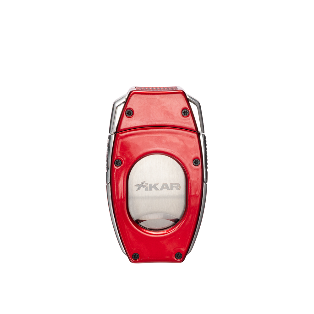 Xikar Flip Dual V-Cut & Straight Cutter in Red - view 2
