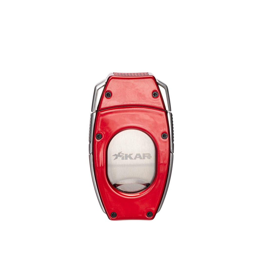 Xikar Flip Dual V-Cut & Straight Cutter in Red - view 2
