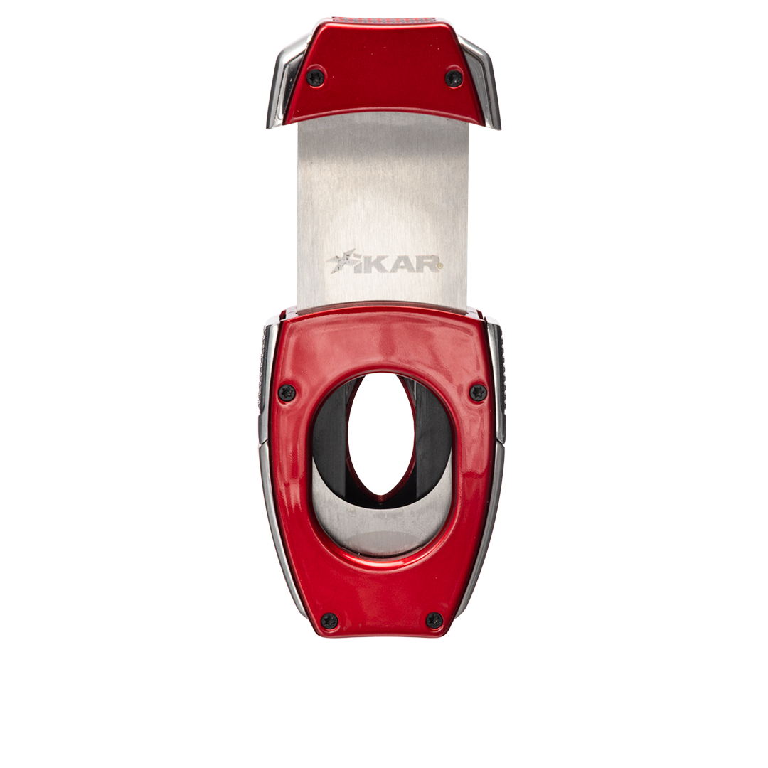 Xikar Flip Dual V-Cut & Straight Cutter in Red - view 3