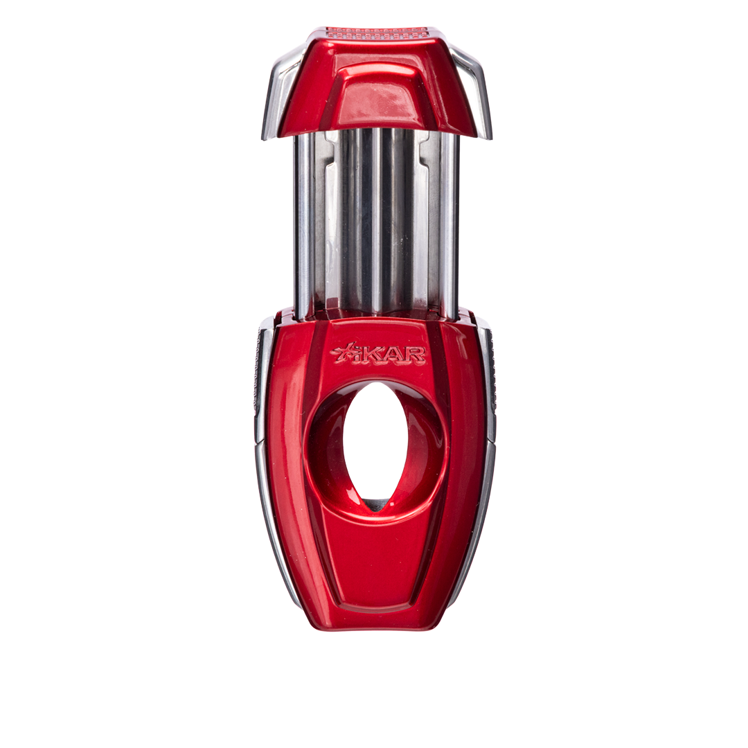 Xikar Flip Dual V-Cut & Straight Cutter in Red - view 8