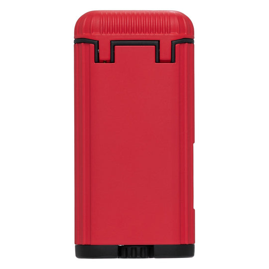 Xikar Hedron Lighter, hybrid jet/soft flame, red and black - view 7
