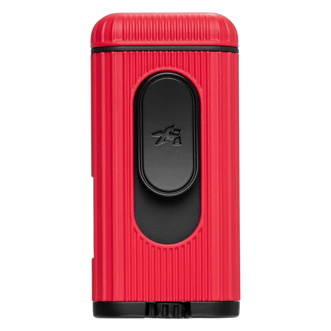 Xikar Hedron Lighter, hybrid jet/soft flame, red and black - view 8