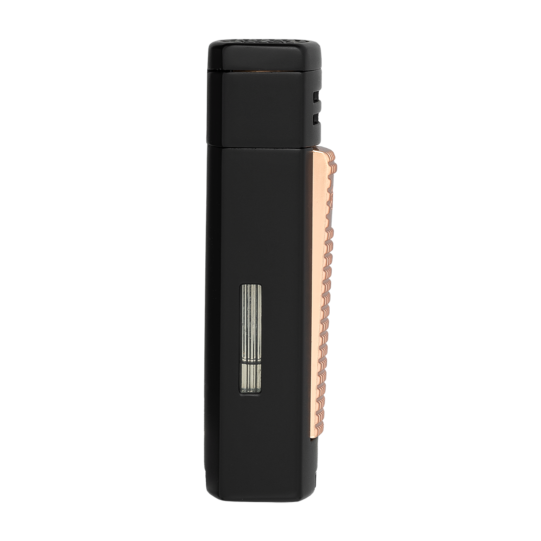 Xikar Ion Double Jet Lighter in Black and Rose - view 2