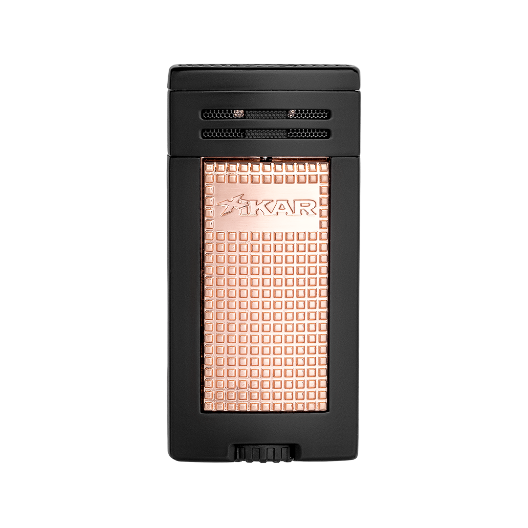 Xikar Ion Double Jet Lighter in Black and Rose - view 3
