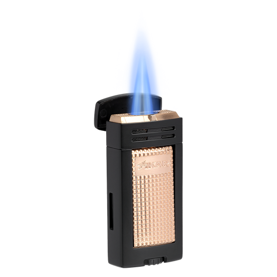 Xikar Ion Double Jet Lighter in Black and Rose - view 4