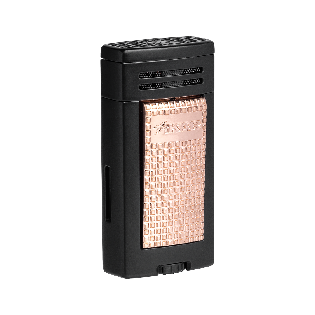 Xikar Ion Double Jet Lighter in Black and Rose - view 6