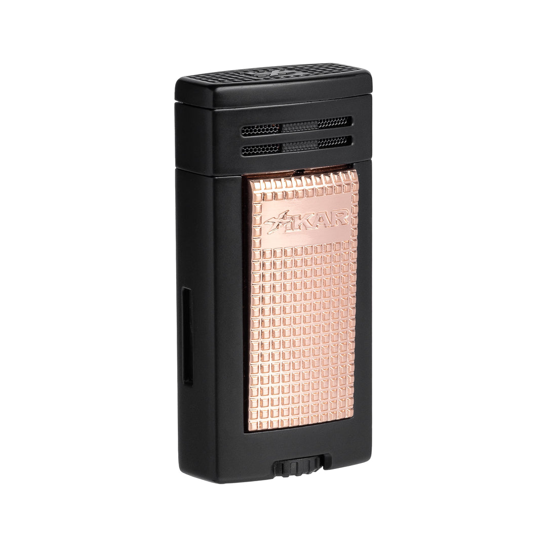 Xikar Ion Double Jet Lighter in Black and Rose - view 7