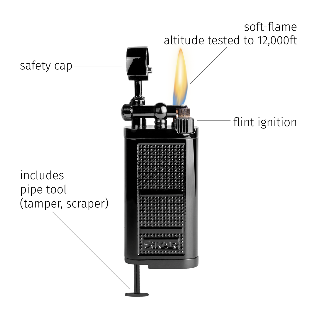 Xikar Pipeline Black Plated
