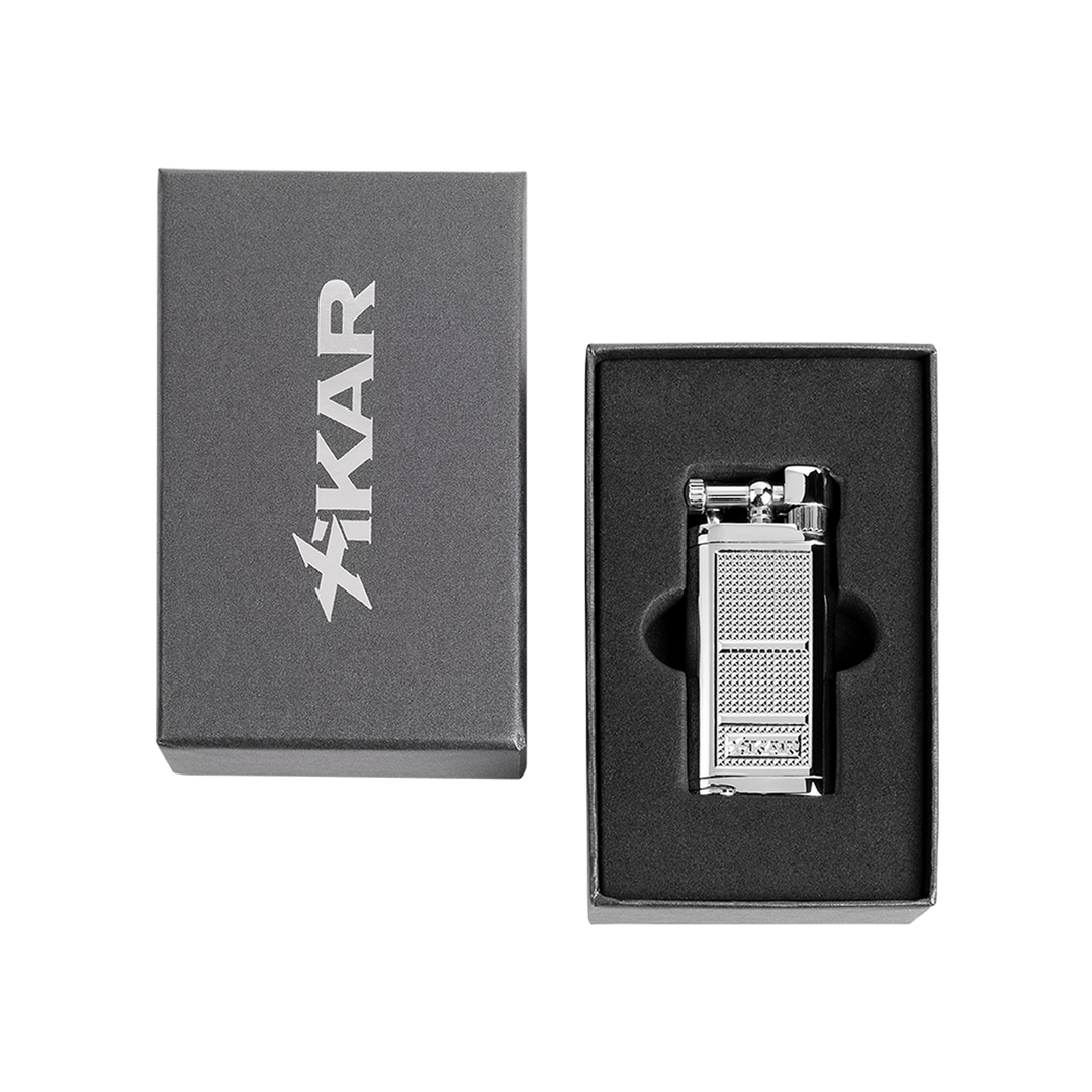 Xikar Pipeline Pipe Lighter in Chrome Silver - view 5