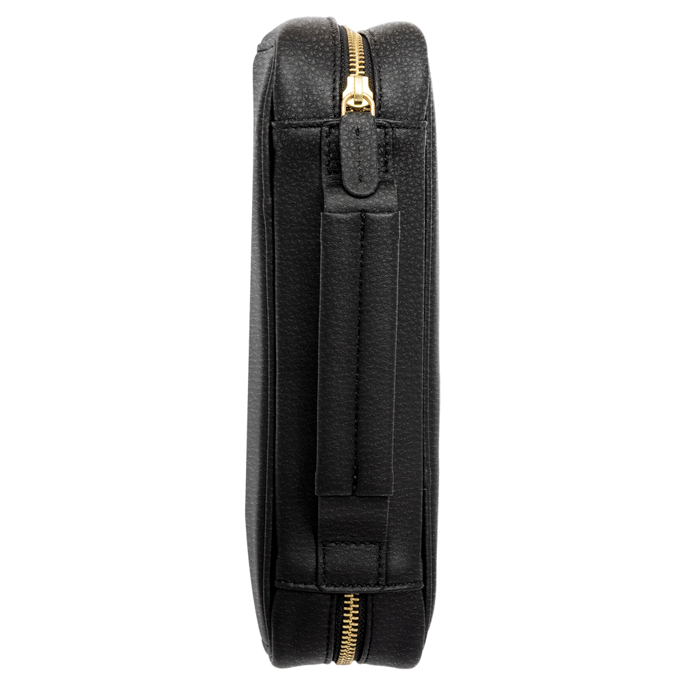 Xikar Sentinel Leather Case -Black Leather & Tan Suede - view 2