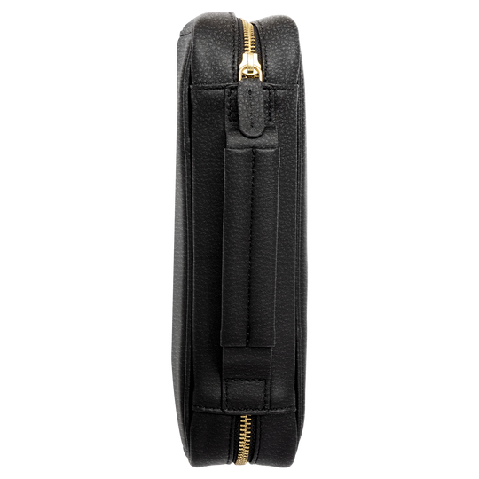 Xikar Sentinel Leather Case -Black Leather & Tan Suede - view 2