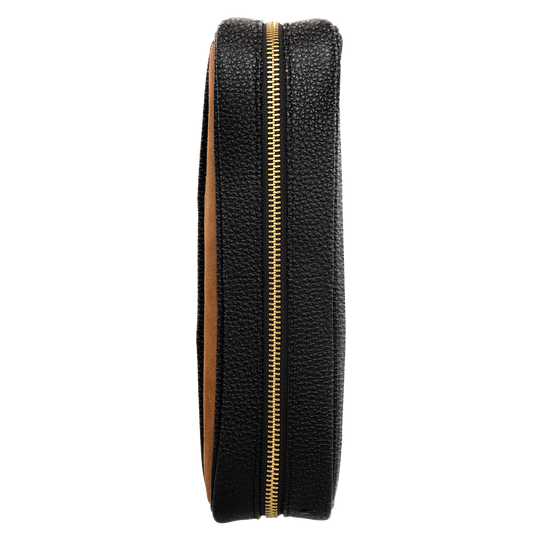 Xikar Sentinel Leather Case -Black Leather & Tan Suede - view 4