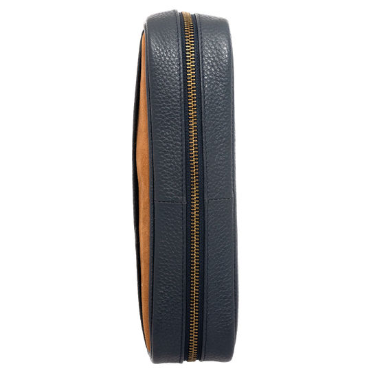 Xikar Sentinel Leather Case -Blue Leather & Tan Suede - view 2