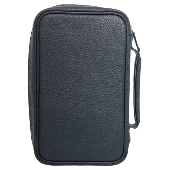 Xikar Sentinel Leather Case -Blue Leather & Tan Suede - view 3