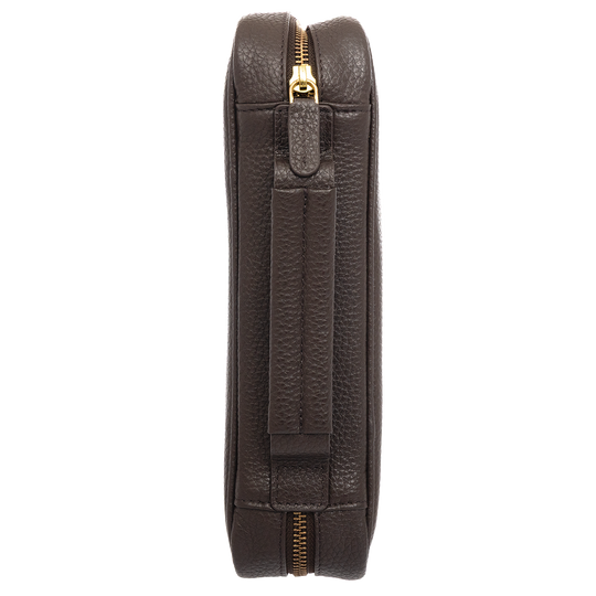 Xikar Sentinel Leather Case -Brown Leather & Tan Suede - view 4