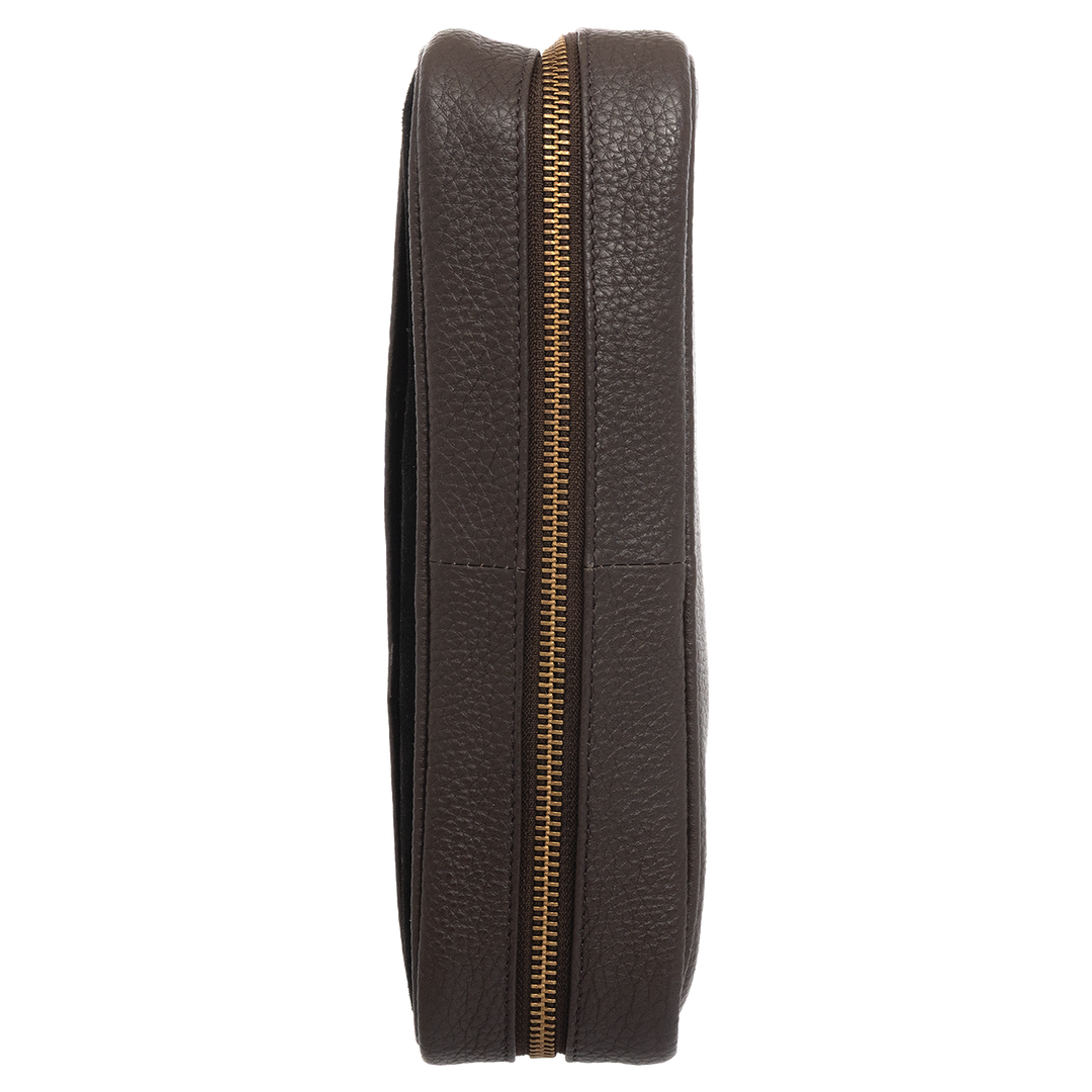 Xikar Sentinel Leather Case -Brown Leather & Tan Suede - view 6