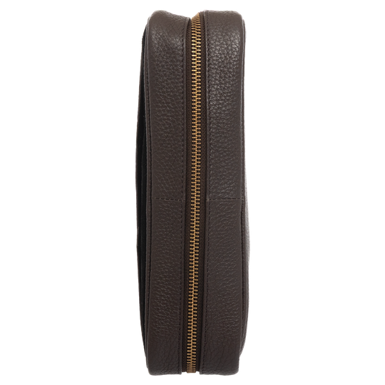 Xikar Sentinel Leather Case -Brown Leather & Tan Suede - view 6
