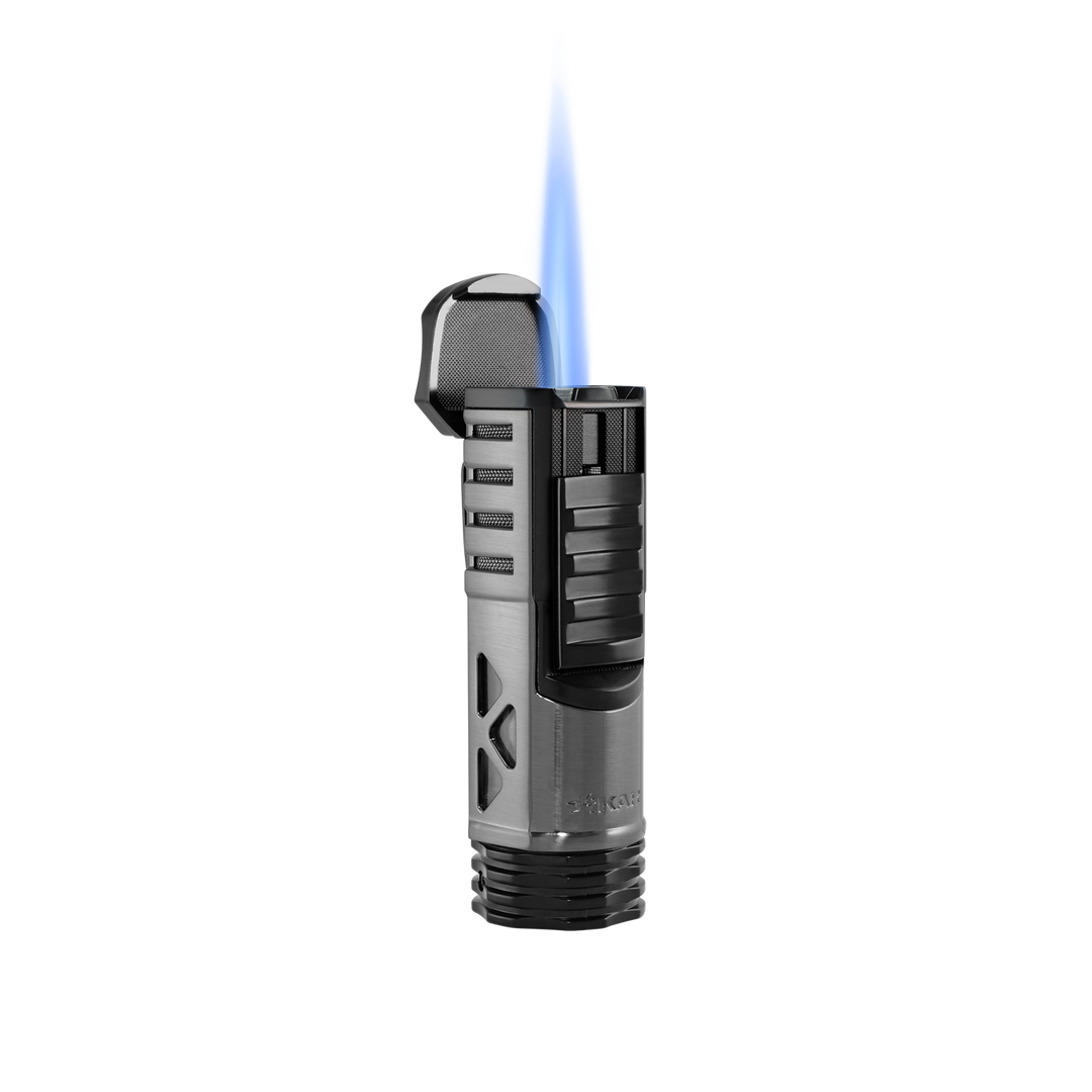 Xikar Tactical 1 in Gunmetal & Black Single-Jet Lighter - view 4