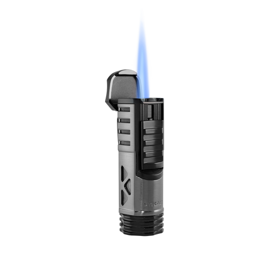 Xikar Tactical 1 in Gunmetal & Black Single-Jet Lighter - view 4