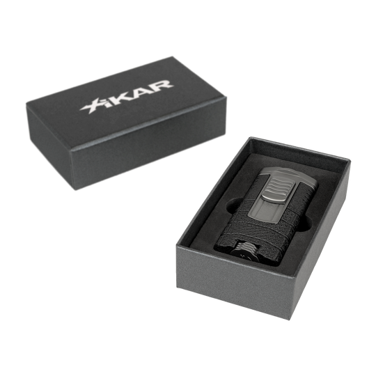 Xikar Tactical Triple in Black & Gunmetal Triple-Jet Lighter - view 5