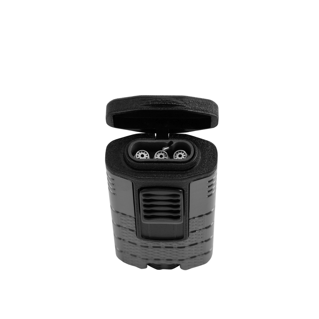 Xikar Tactical Triple in Gunmetal & Black Triple-Jet Lighter - view 3