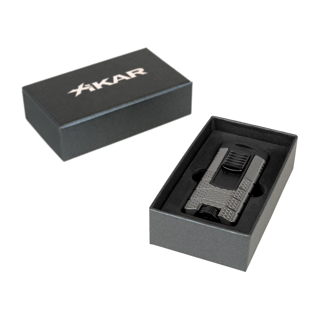 Xikar Tactical Triple in Gunmetal & Black Triple-Jet Lighter - view 6