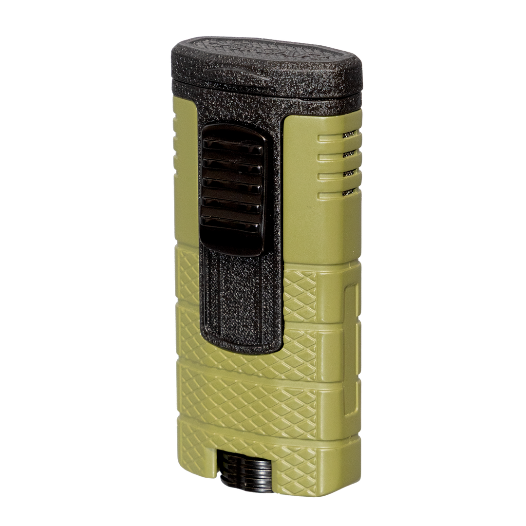 Xikar Tactical Triple, olive drab triple-jet lighter - view 4