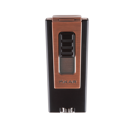 Xikar Trezo Triple Lighter in Vintage Bronze