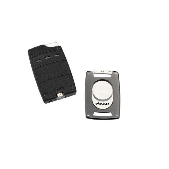 Xikar Ultra Combo Set, Lighter & Cutter in gift box, Olive Drab - view 5
