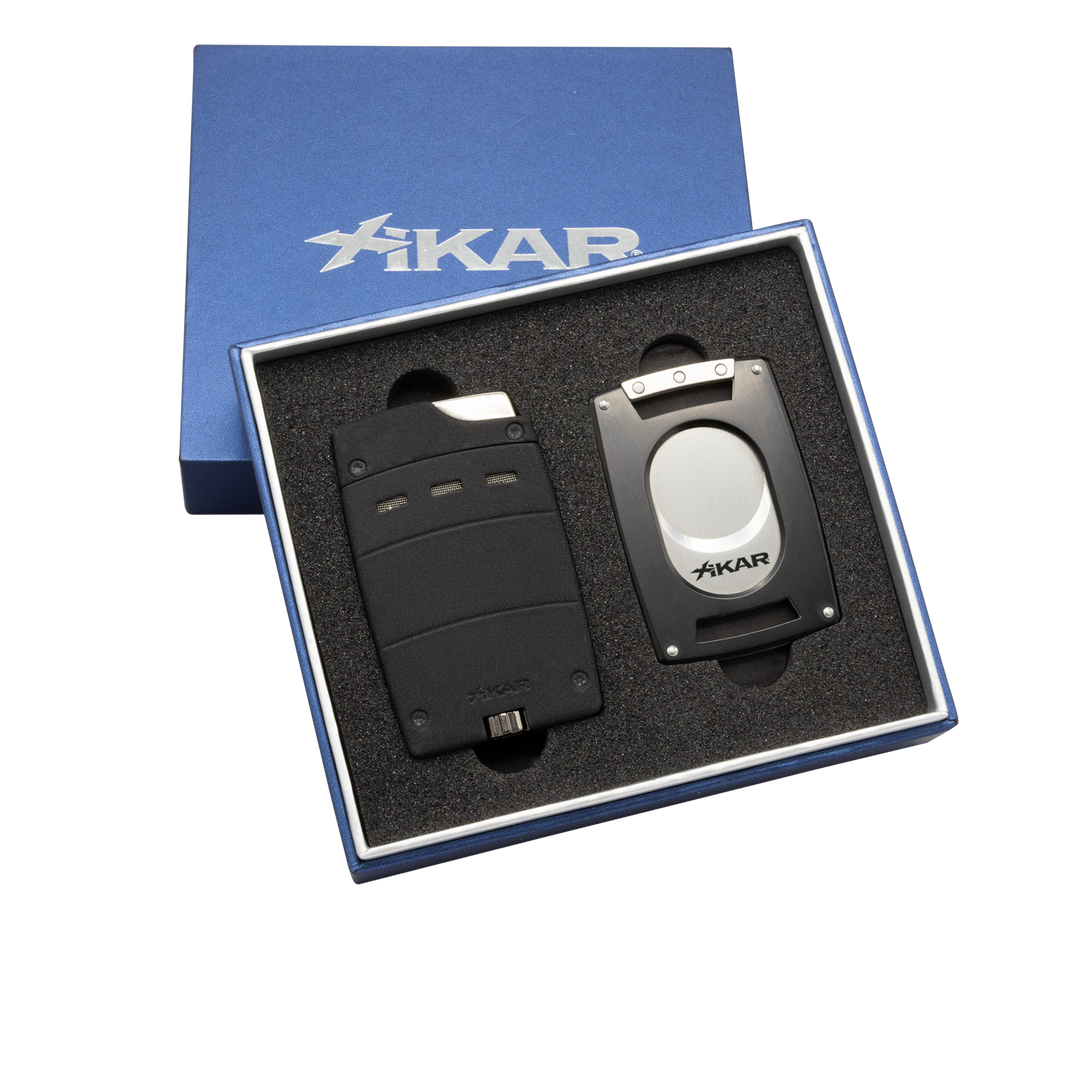 Xikar Ultra Combo Set, Lighter & Cutter in gift box, Olive Drab - view 7