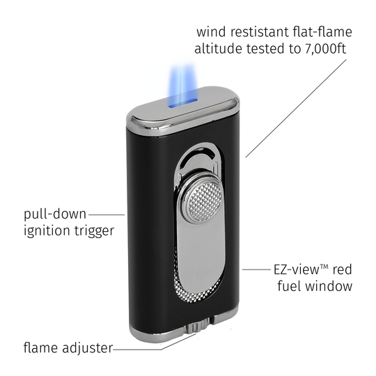 Xikar Verano Lighter in Black - view 6