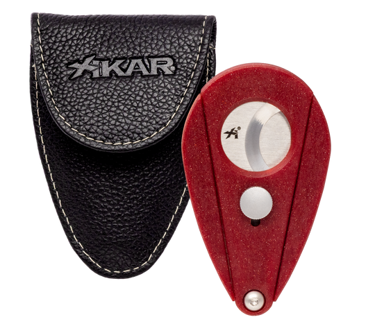 Xikar Xi Cutter Premium Vienna Leather Carrying Case with Fold-over Velcro Flap, Black - view 4