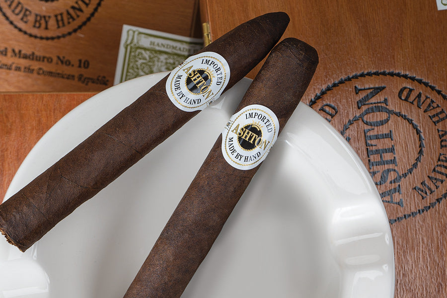 Ashton Aged Maduro Pyramid cigar, 6 x 52, at Cigar Inc, Woodland Hills