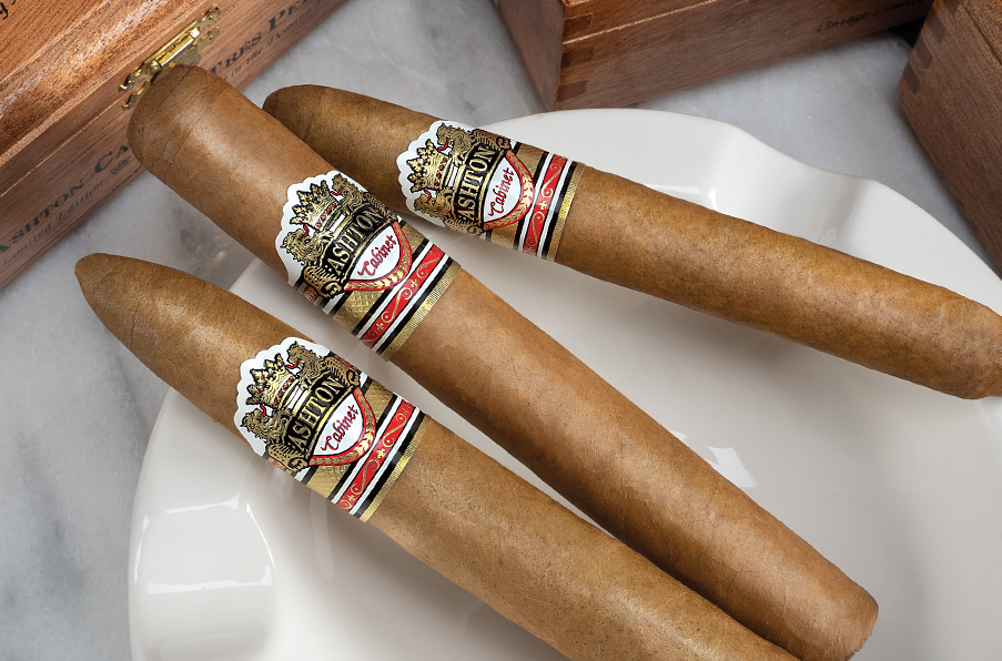Ashton Cabinet #4 corona gorda cigar, 5.75 x 46, at Cigar Inc, Woodland Hills