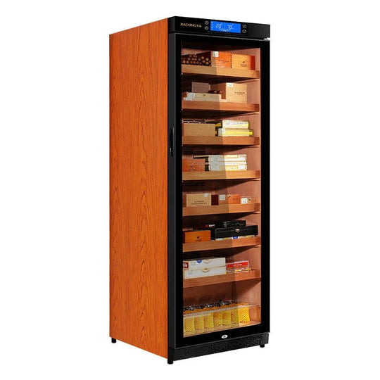Raching C380A electronic cigar humidor in brown, at Cigar Inc, Woodland Hills