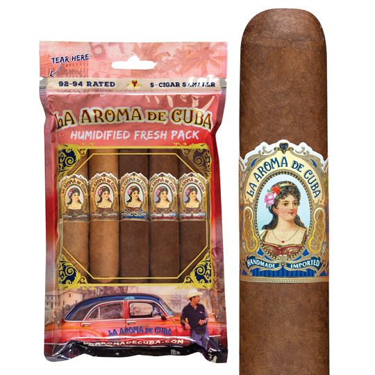 La Aroma de Cuba '92-94 Rated' Fresh Pack cigar, at Cigar Inc in Los Angeles