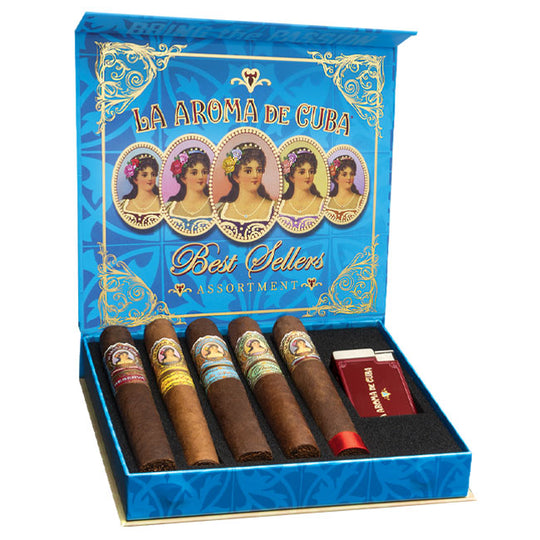 La Aroma de Cuba Sampler with Lighter cigar, at Cigar Inc, Woodland Hills