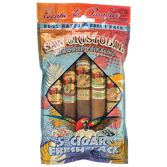 San Cristobal Fresh Pack Sampler cigar, at Cigar Inc, Woodland Hills